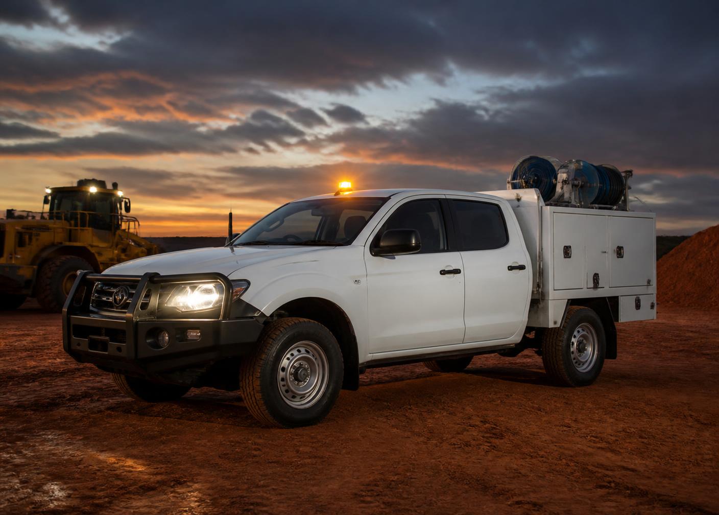 AHH mobile field workshop vehicle on site